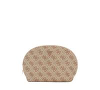 GUESS Zamira Dome Cosmetic Pouch Latte Logo