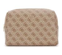 GUESS Zamira Large Top Zip Latte Logo