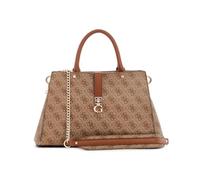 GUESS Zamira Luxury Satchel Latte Logo