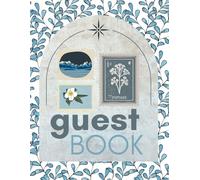 Guest Book: Blue Floral and Stamp Wedding, Baby Shower, Bridal Shower, Receptions, Special Event Sign In Book, 120 pages, 8.5 x 11 in dimensions