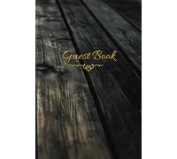 Guest Book | Dark Wood: Visitor Guest Book | Guest Book For Vacation Rental | Sign In Log Book For Vacation Rentals, Airbnb, VRBO, Bed & Breakfast, ... & Hotels | 8.5"X11" | 100 pages | Paperback