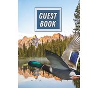 Guest Book: Duck On Every Good Fun Page Of This Nice Sign In Book For All Ages (Black And White Edition)