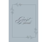 Guest Book: Elegantly Record Visitors Stay, Info, & Feedback | For Airbnb, Vrbo, Vacation Home, Rentals | Neutral Blue Tone