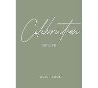 Guest Book for Memorial Service Funeral - with Name and Address & leave in Messages Celebration of Life Guest Book