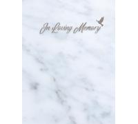 Guest Book: Funeral Guest Book For Memorial Service, Guest Book For Funeral, Memorial Service Guest Book, Sign In Book For Funeral, Hardcover, Grey and White Marble Texture Cover Design
