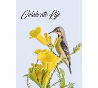 Guest Book: Funeral Service Guest Book, Hummingbird & Flower Celebration of Life Book - A Joyful Guest Registry for Garden Memorials, Uplifting Gatherings & Sweet Memories