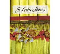 Guest Book: Guest Sign in Book, Registration Book for Funeral, Memorial Guest Book, In Loving Memory, Gold Foil Paper Cover Design