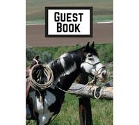 Guest Book: Horse Graphics Every Page (Color Edition)