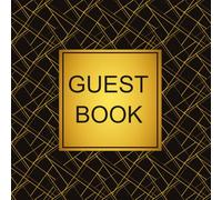 Guest book: Libro degli ospiti originale e personalizzato, Idea regalo per matrimonio, compleanno, pensione, laurea, b&b e casa vacanze. 108 pagine bianche per le dediche degli ospiti