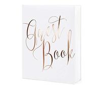 Guest Book Matrimonio con Oro Rosa E Bianco Libro degli Ospiti