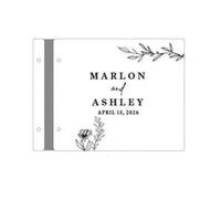 Guest Book Matrimonio Libro con cartellini for feste in legno pagine spesse