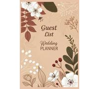 Guest List Wedding Planner: Easy Wedding Guest List Organizer - Keep Track of Invitations, RSVPs, Save the Dates, Thank You Notes, and Guest Attendance | 6x9 inches, 101 pages