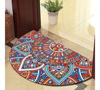 Guest Ruyunlai Tappeto Porta Zerbino Zerbini Per Ingresso Arredamento Casa Mezzaluna Per Esterno Interno Tappeti Grandi Dimensioni fiori colorati 60x90cm
