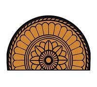 Guest Ruyunlai Tappeto Porta Zerbino Zerbini Per Ingresso Arredamento Casa Mezzaluna Per Esterno Interno Tappeti Grandi Dimensioni Fiori neri 50x80cm