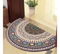 Guest Ruyunlai Tappeto Porta Zerbino Zerbini Per Ingresso Arredamento Casa Mezzaluna Per Esterno Interno Tappeti Grandi Dimensioni cerchio blu 40x60cm