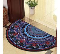 Guest Ruyunlai Tappeto Porta Zerbino Zerbini Per Ingresso Arredamento Casa Mezzaluna Per Esterno Interno Tappeti Grandi Dimensioni blu fluorescente 60x90cm