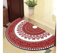 Guest Ruyunlai Tappeto Tappeti Zerbino Zerbini Tappetino Ingresso Interno Da Stuoie Per Entrata Casa Esterno Simpatico Grandi Personalizzati cerchio rosso 40x60cm
