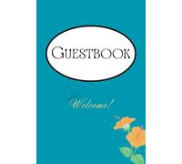 Guestbook: quaderno ospiti formato A5-righe, ideale per matrimoni, eventi, hotel, b&b, agriturismi, campeggi, reception, ristoranti ecc.