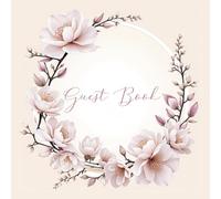 Guestbook with floral pattern on the cover