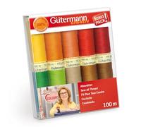 Gütermann creativ Set filo da cucito con 10 bobine Cucitutto 100 m nei colori preferiti di Inge