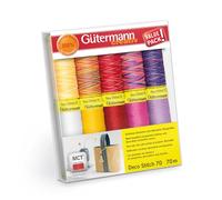 Gütermann - Gütermann Deco Stitch Assortito Colori N.70 (70m) Cucire Filo Impostato 1-10 Pezzi