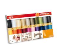 Gütermann creativ Set filo da cucito con 20 bobine Cotone 100 m in diversi colori