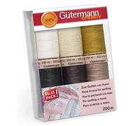 Gütermann creativ Set filo da cucito con 6 bobine Quilting 200 m in diversi colori