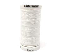 Gütermann Denim - Filo da cucito in poliestere, 100 m, bianco