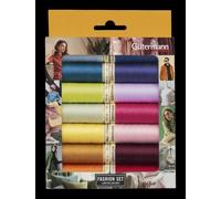 Set di fili da cucito Allesnäher Fashion 734031 - Fashion con 14 colori alla moda, 100 m - La toppa in Micro Core Technology®