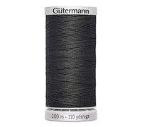 Gütermann Filato extra forte, in poliestere, 100 m, per macchina da cucire, universale, resistente agli strappi, ai raggi UV, grigio scuro