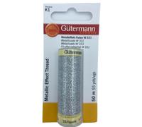 GüTERMANN - Filo da cucire, effetto metallizzato, w 331", SB, nr 41, colore: Nero