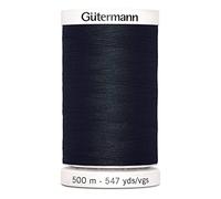 Gütermann Filo in Poliestere Nero da 500 m, 5.5x3.5x3.5 cm, unità