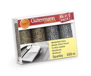 Gütermann Filo Impostato, Polyester, Multicolore, 100m, 4 unità