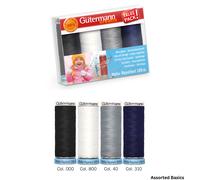 Gütermann Filo Set: Repellente Acqua : 4 X 100m: Assortito Valore Confezioni
