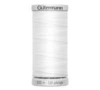 Gütermann M782 - Filo da cucito extra forte, in poliestere, 100 m, per macchina da cucire, per tutte le cuciture molto sollecitate (bianco)