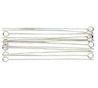 Gütermann - Perni per catenella, placcati in argento, 50 mm, 20 pezzi