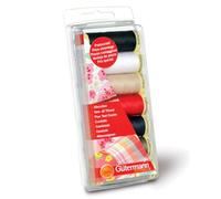 Gütermann Set di Fili per Cucire, Polyester, Multicolore, Lunghezza: 100 Metri, 7 unità