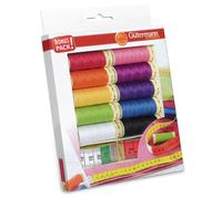 Gütermann Set Di Filo Da Cucito Con Metro - 10 Bobine Colori Assortiti