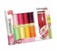 Gütermann Set Fili Da Cucire Sew All Con 10 Clip Per Rocche - 10x 100m - 734565
