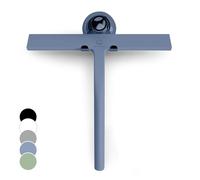 GÜTEWERK Tergivetro in silicone per doccia 23 cm, supporto 2 in 1, Blu
