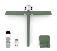 GÜTEWERK, Tergivetro per porte in vetro da doccia, in gomma, per la pulizia delle finestre, verde, 28 cm