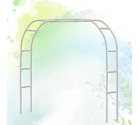 GueTTO Arco da Giardino Grande in Metallo Arco per Rose Piante Rampicanti Nero Traliccio Struttura in Acciaio 120cm 140cm 200cm 350cm,W350*H220cm