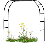 GueTTO Arco da Giardino Grande in Metallo Arco per Rose Piante Rampicanti Nero Traliccio Struttura in Acciaio 120cm 140cm 200cm 350cm,W280*H220cm