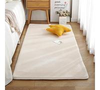 GueTTO Tappeto Pelliccia Coniglio Artificiale Lungo Pelo, Morbido per Camera Letto Finestra Baia Salotto, Tappeto Antiscivolo Arredamento, Più Misure & Colori,Beige,120x160 cm