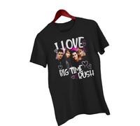 GUEWBF I Love Big Time Rush Fan Tee Men T Shirt SizeBlackXXL