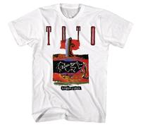 GUEWBF Toto Kingdom of Desire Album Men's T Shirt Cover 80's Pop Music Group Whites