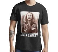 GUEWBF Voyage Abum by David Crosby T Shirt The Byrds CSN&Y Stephen Stills & Graham NBlackS