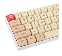 Guffercty kred 139 tasti XDA Profile Keycap, Dye-sub Custom PBT Keycaps 60% con tasti ISO per 60% 65% 75% 96% TKL tastiera meccanica (latte di soia)