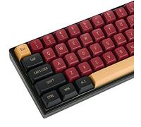 Guffercty kred Set di 160 tasti CSA Keycap PBT, a forma di sfera a doppio colpo, con barra spaziatrice 6.25u/7u per switch ANSI e ISO Cherry MX Gateron Kailh (CSA Red Warrior)