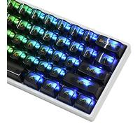 Guffercty kred Set di 61 tasti neri trasparenti, 60% PC, profilo OSA solo per il 60% (ossidiana-OSA)